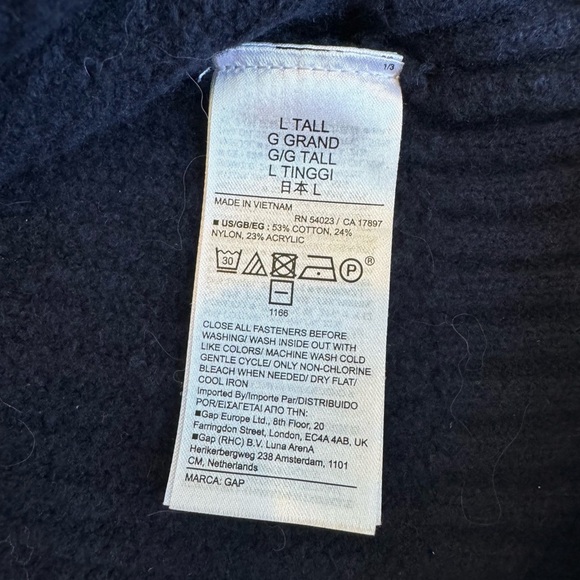 Gap Tall Knit Vest Navy - Picture 5 of 7